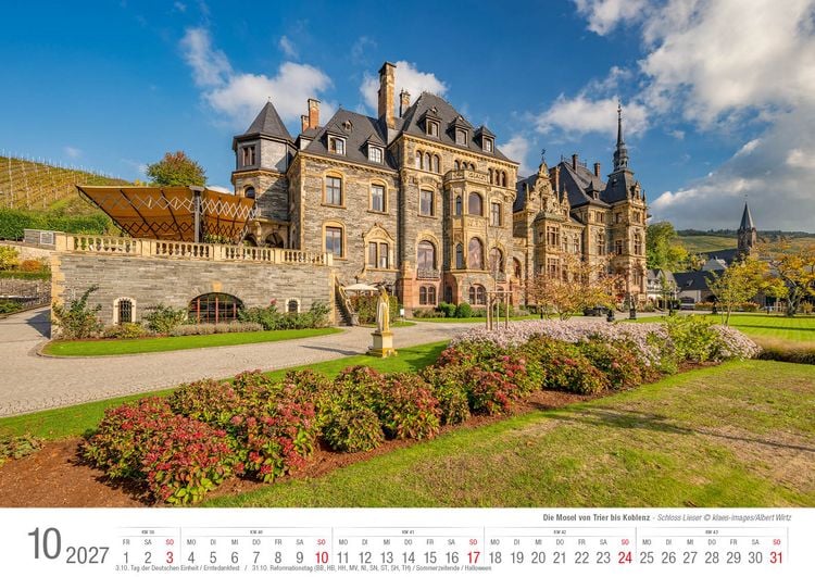 Produktbild: Die Mosel von Trier bis Koblenz 2026 Bildkalender A3 Spiralbindung