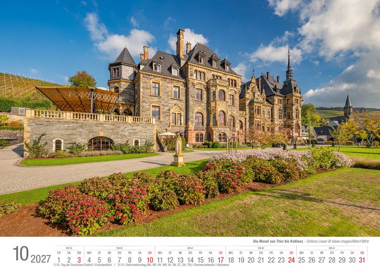Produktbild: Die Mosel von Trier bis Koblenz 2027 Bildkalender A3 Spiralbindung