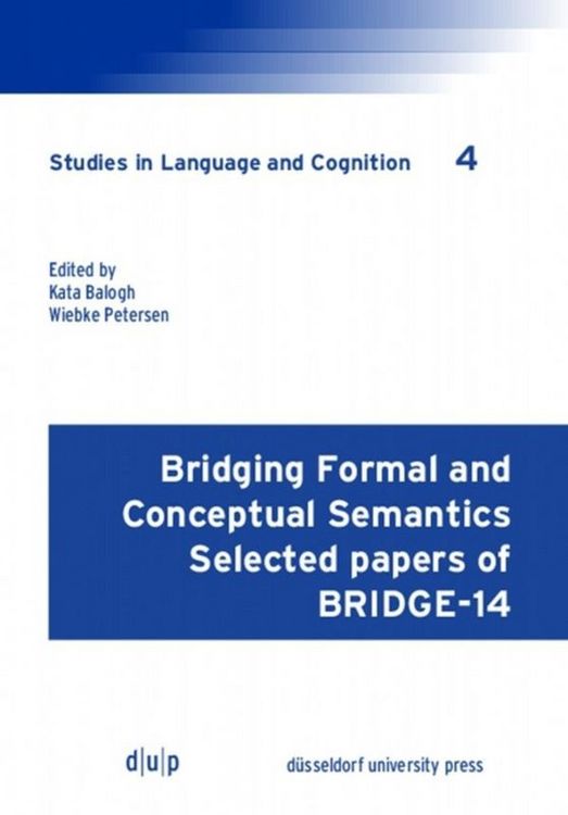 Produktbild: Bridging Formal and Conceptual Semantics