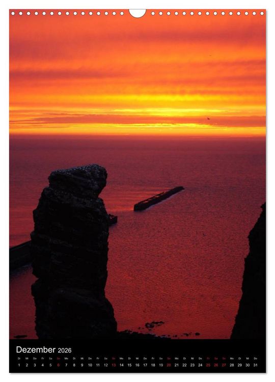 Produktbild: Helgoland in der Nordsee (Wandkalender 2026 DIN A3 hoch), CALVENDO Monatskalender