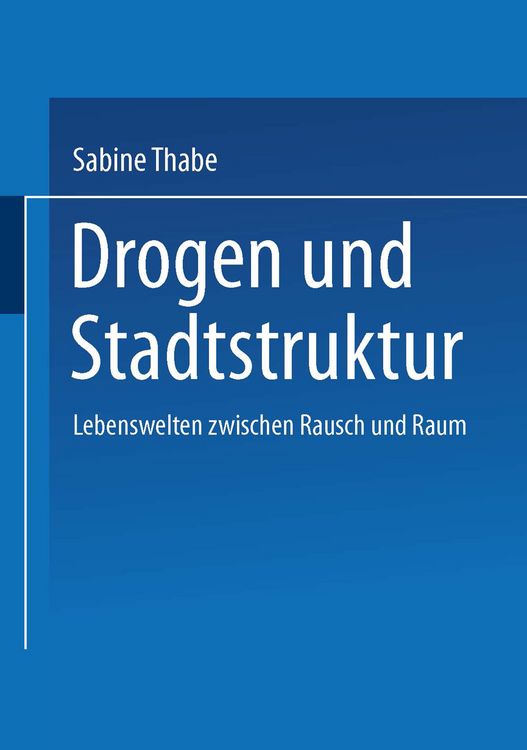 Produktbild: Drogen und Stadtstruktur