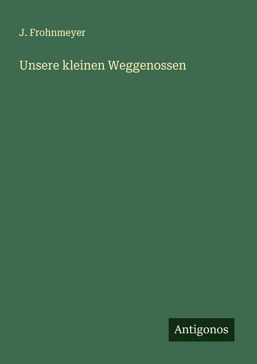 Produktbild: Unsere kleinen Weggenossen