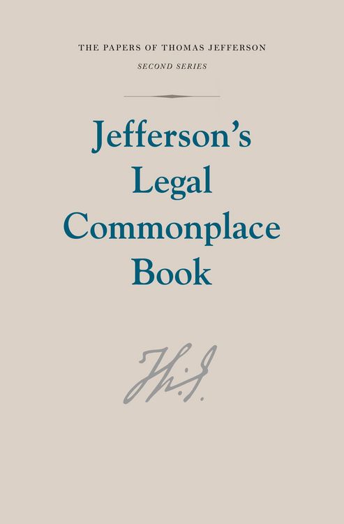 Produktbild: Jefferson's Legal Commonplace Book