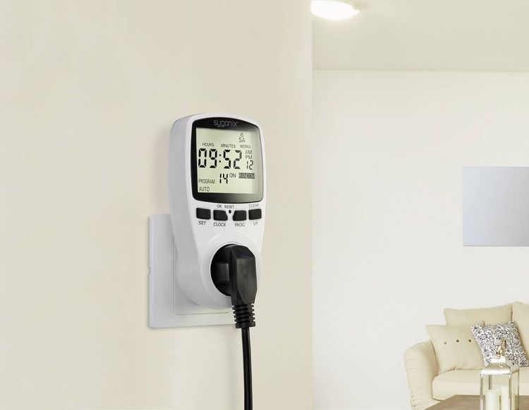 Produktbild: Sygonix 1625525 Steckdosen-Zeitschaltuhr digital Wochenprogramm 3680 W Timer-Funktion, START/STOPP-Funktion, Zufallsfunktion