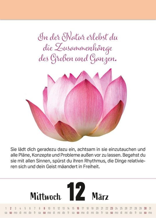 Produktbild: Ein Jahr voller Achtsamkeit Abrei&szlig;kalender 2027 - Abrei&szlig;kalender 2027 mit t&auml;glichen Impulsen & Mantras