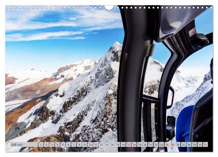 Produktbild: Eine Helireise ums Matterhorn (Wandkalender 2027 DIN A3 quer), CALVENDO Monatskalender