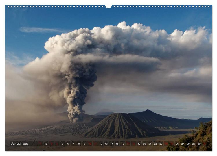 Produktbild: Vulkane - Magma, Lava, Eruptionen (hochwertiger Premium Wandkalender 2026 DIN A2 quer), Kunstdruck in Hochglanz