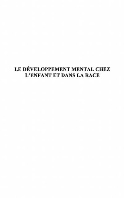 Produktbild: Developpement mental chez l'enfant et da