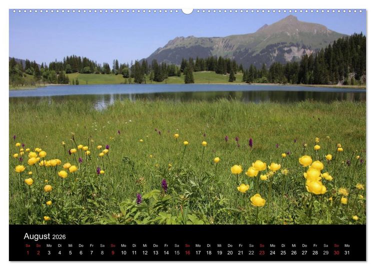 Produktbild: Unterwegs in den Schweizer Bergen - swissmountainview.ch (Wandkalender 2026 DIN A2 quer), CALVENDO Monatskalender