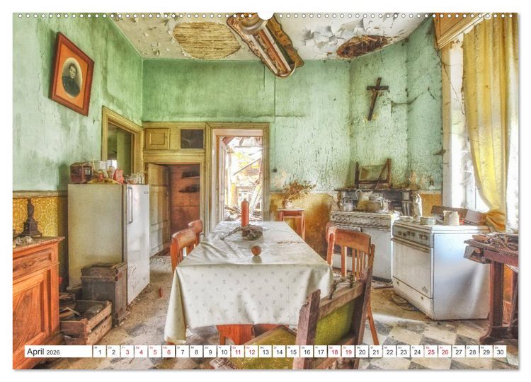 Produktbild: Lost Places - Verlassene R&auml;ume (hochwertiger Premium Wandkalender 2026 DIN A2 quer), Kunstdruck in Hochglanz