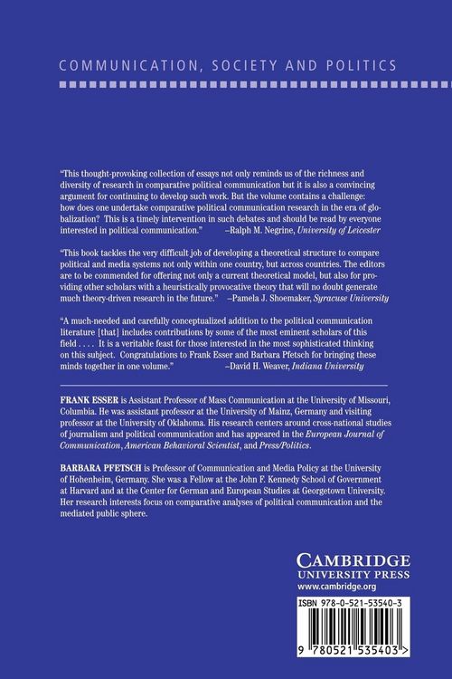 Produktbild: Comparing Political Communication