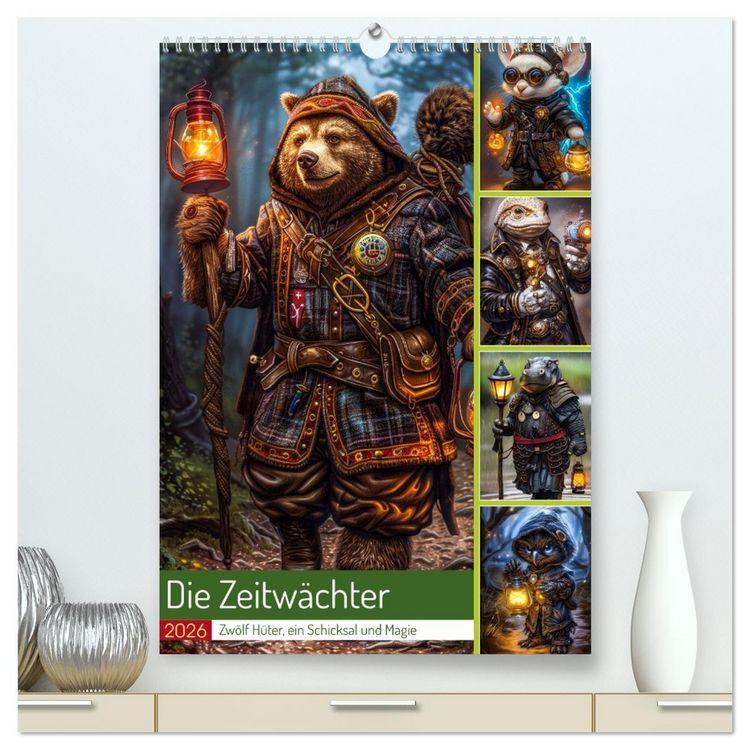 Produktbild: Die Zeitw&auml;chter (hochwertiger Premium Wandkalender 2026 DIN A2 hoch), Kunstdruck in Hochglanz