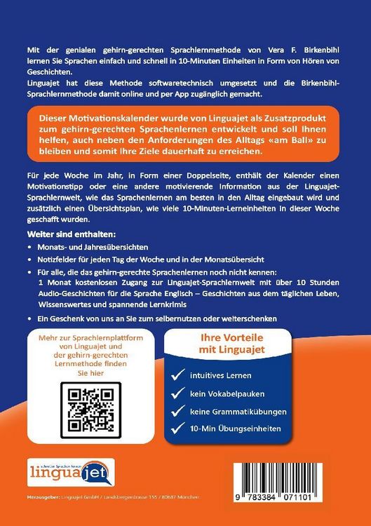 Produktbild: Motivationskalender Sprachenlernen