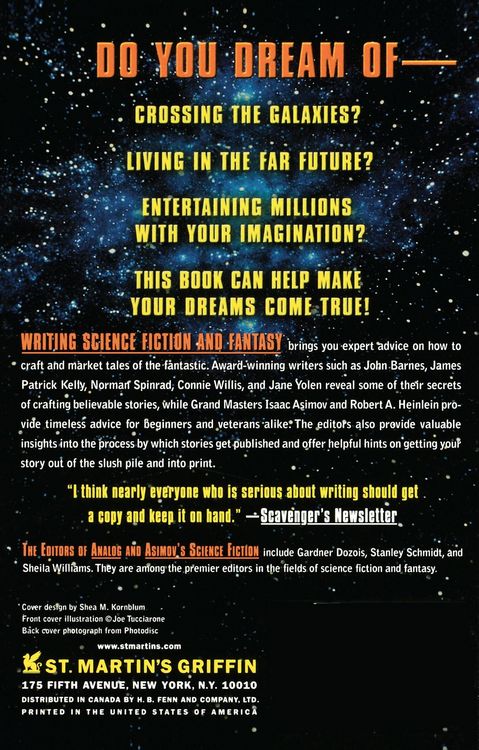 Produktbild: Writing Science Fiction & Fantasy