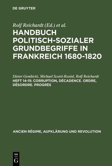 Produktbild: Corruption, D&eacute;cadence. Ordre, D&eacute;sordre. Progr&egrave;s