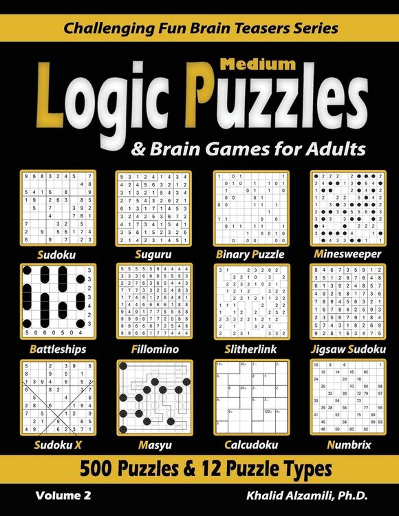 Produktbild: Medium Logic Puzzles & Brain Games for Adults