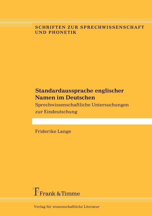Produktbild: Standardaussprache englischer Namen im Deutschen