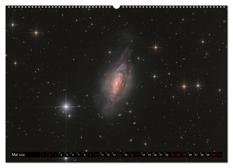 Produktbild: Galaxien im Universum (hochwertiger Premium Wandkalender 2026 DIN A2 quer), Kunstdruck in Hochglanz