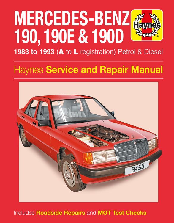 Produktbild: Mercedes-Benz 190, 190E & 190D Petrol & Diesel (83 - 93) Haynes Repair Manual
