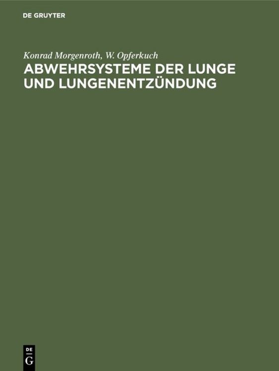 Produktbild: Abwehrsysteme der Lunge und Lungenentz&uuml;ndung