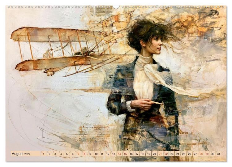Produktbild: Mit Charme und Propeller (hochwertiger Premium Wandkalender 2027 DIN A2 quer), Kunstdruck in Hochglanz