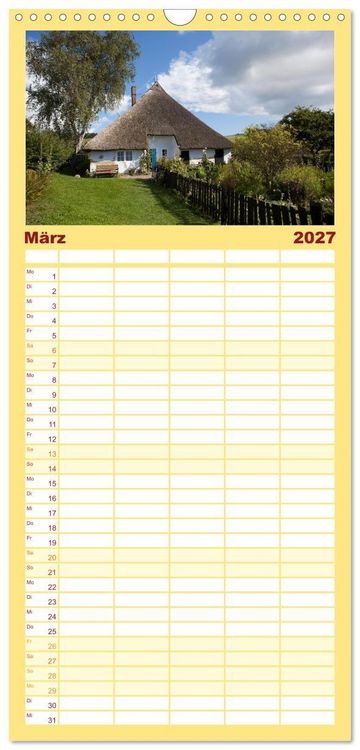Produktbild: Familienplaner 2027 - R&uuml;gen und Hiddensee - Momente einer Reise mit 5 Spalten (Wandkalender, 21 x 45 cm) CALVENDO