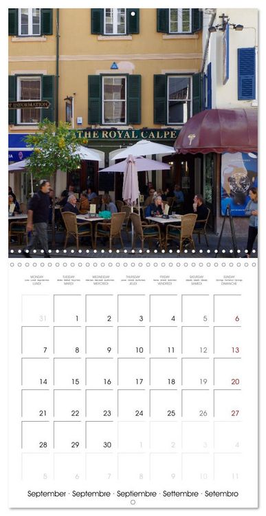 Produktbild: Gibraltar - Where Britain borders Spain (Wall Calendar 2026 12 &times; 12 Inch) CALVENDO 12 Month Wall Calendar