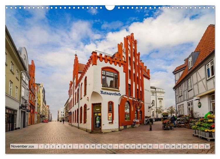 Produktbild: Wismar Impressionen (Wandkalender 2026 DIN A3 quer), CALVENDO Monatskalender