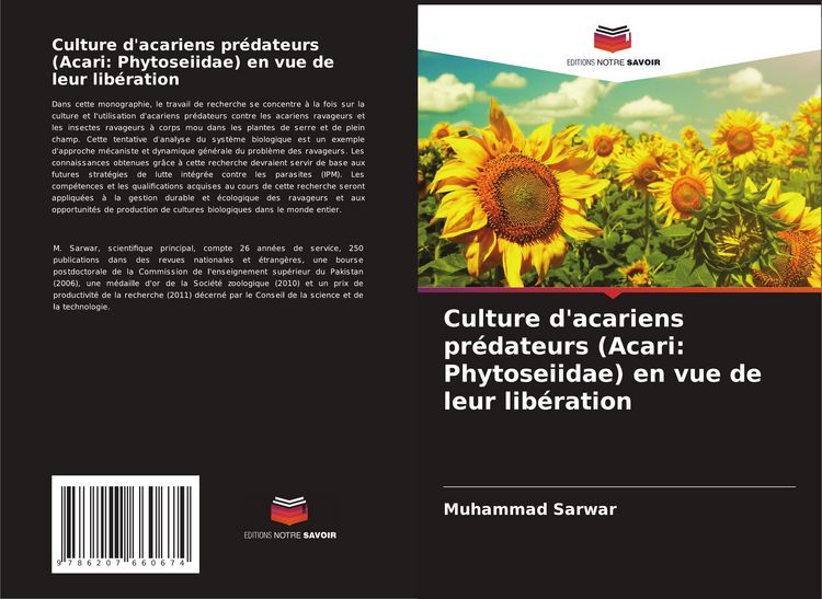 Produktbild: Culture d'acariens pr&eacute;dateurs (Acari: Phytoseiidae) en vue de leur lib&eacute;ration
