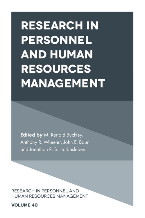 Produktbild: Research in Personnel and Human Resources Management