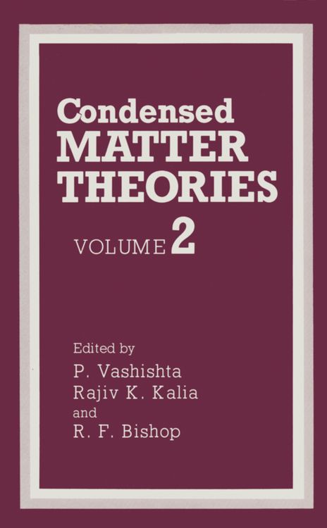Produktbild: Condensed Matter Theories
