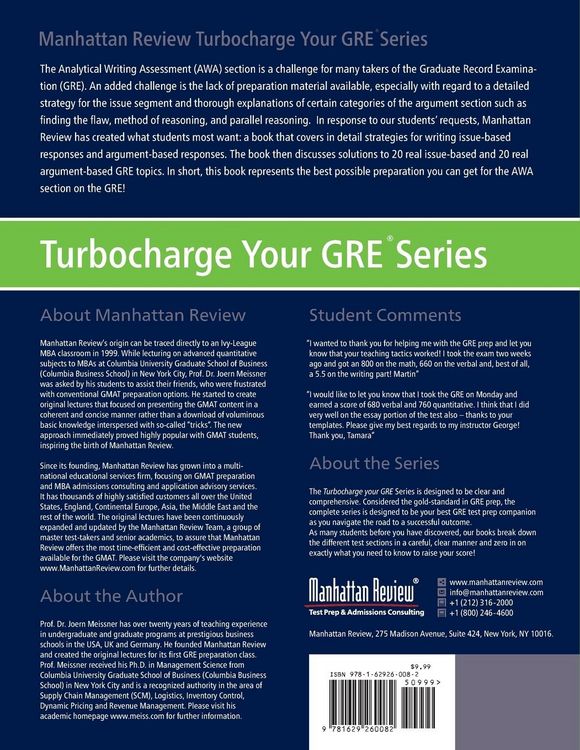 Produktbild: Manhattan Review GRE Analytical Writing Guide