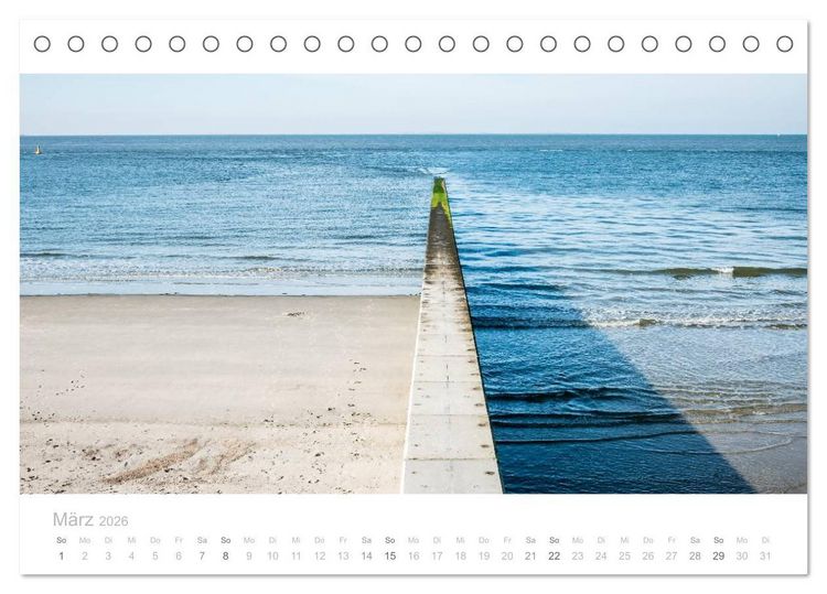 Produktbild: Einfach Borkum (Tischkalender 2026 DIN A5 quer), CALVENDO Monatskalender