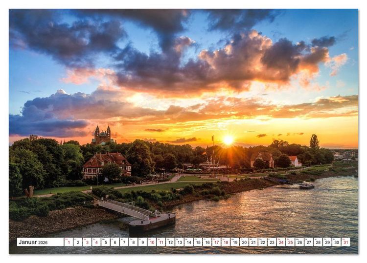 Produktbild: Speyer im Blick: Ein Jahr voller Geschichte und Charme (Tischkalender 2026 DIN A5 quer), CALVENDO Monatskalender