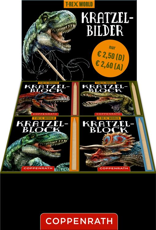 Produktbild: Kratzelbilder (T-Rex World)
