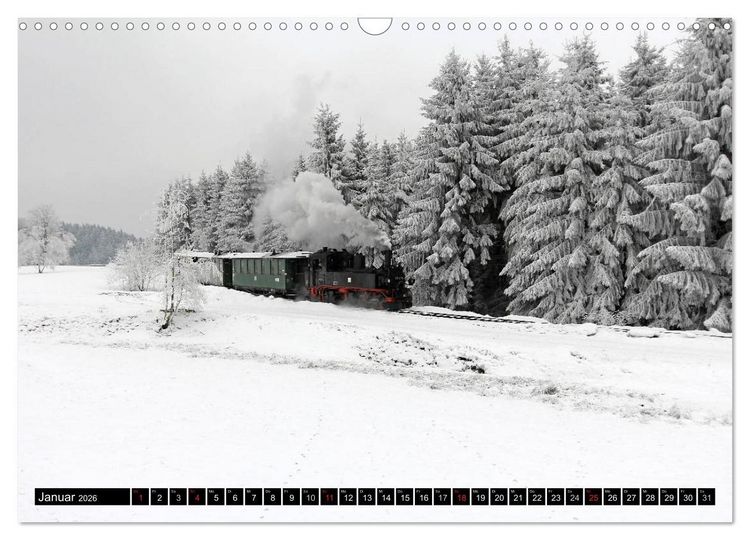 Produktbild: Bahnland Sachsen (Wandkalender 2026 DIN A3 quer), CALVENDO Monatskalender