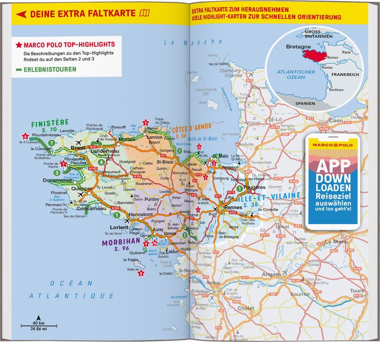 Produktbild: MARCO POLO Reisef&uuml;hrer Bretagne