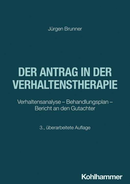 Produktbild: Der Antrag in der Verhaltenstherapie