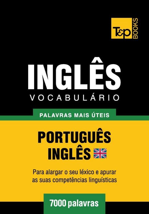 Produktbild: Vocabul&aacute;rio Portugu&ecirc;s-Ingl&ecirc;s brit&acirc;nico - 7000 palavras