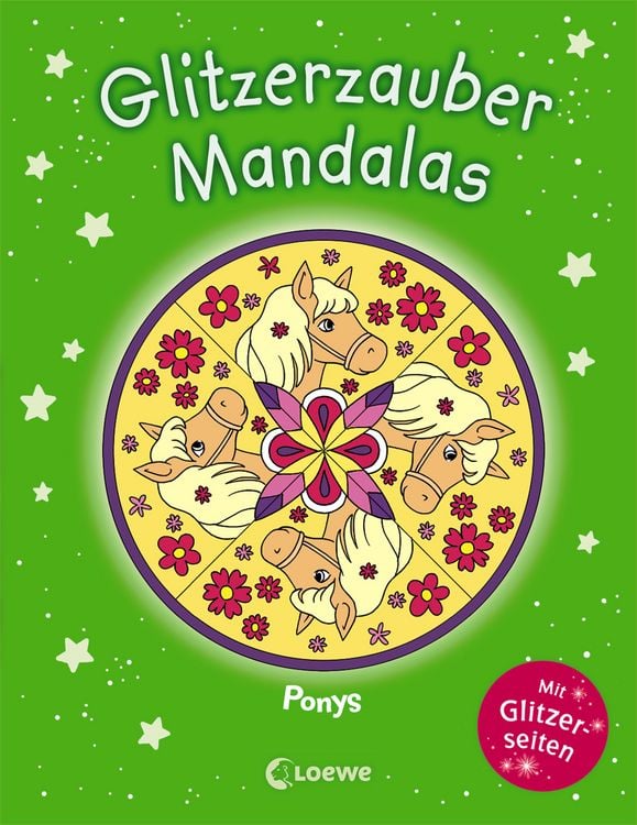 Produktbild: Glitzerzauber-Mandalas - Ponys