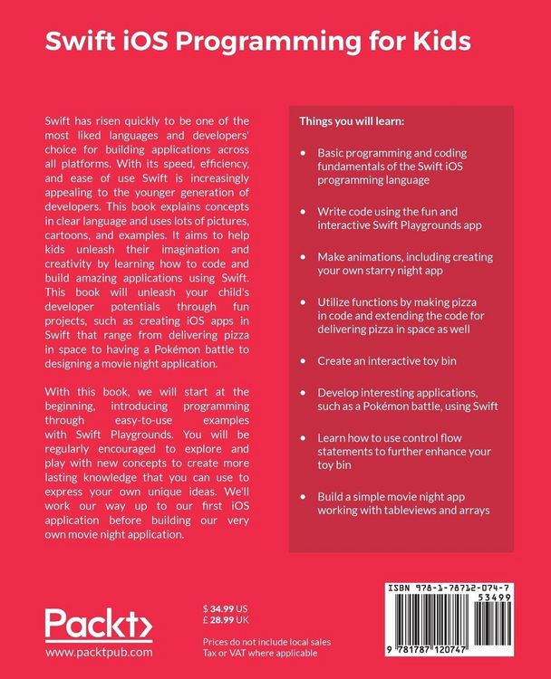 Produktbild: Swift iOS Programming for Kids