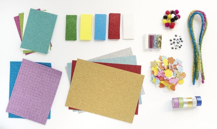 Produktbild: Folia Kreativ Box GLITTER MIX 900+ Teile