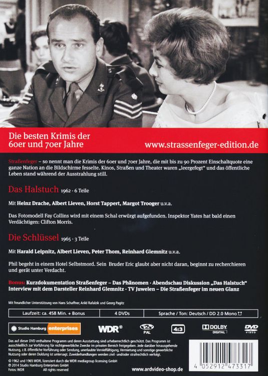 Produktbild: Stra&szlig;enfeger 02 - Das Halstuch/Die Schl&uuml;ssel [4 DVDs]