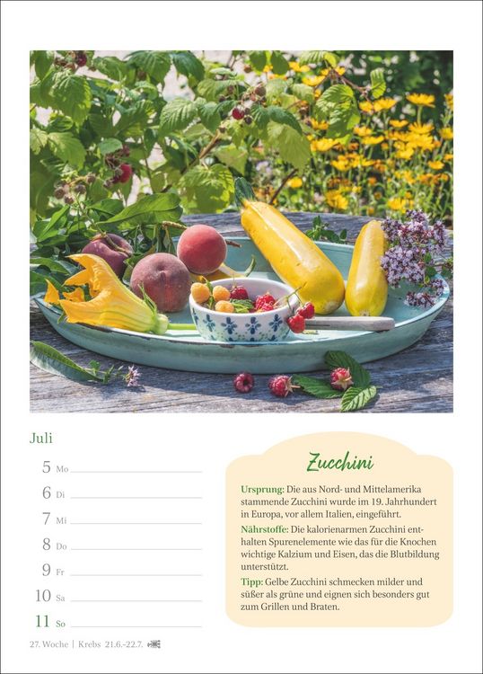 Produktbild: Der kleine K&uuml;chenkalender Wochenkalender 2027 - Wochenkalender mit praktischen Tipps