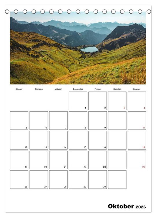 Produktbild: Bayerische Bergwelten (Tischkalender 2026 DIN A5 hoch), CALVENDO Monatskalender