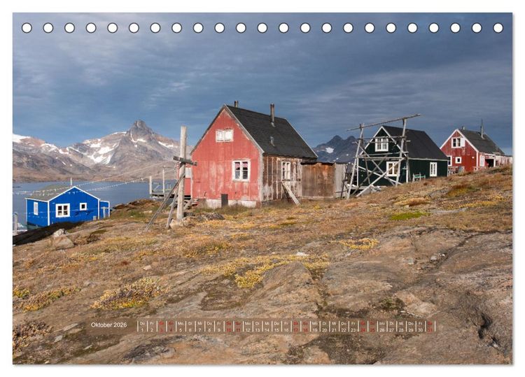 Produktbild: Tasiilaq - Ein kurzer Sommer in Ostgr&ouml;nland (Tischkalender 2026 DIN A5 quer), CALVENDO Monatskalender