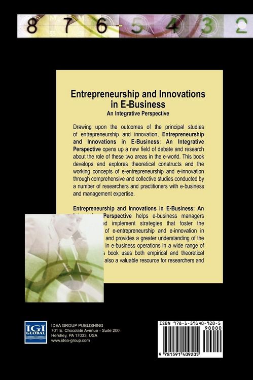 Produktbild: Entrepreneurship and Innovations in E-Business
