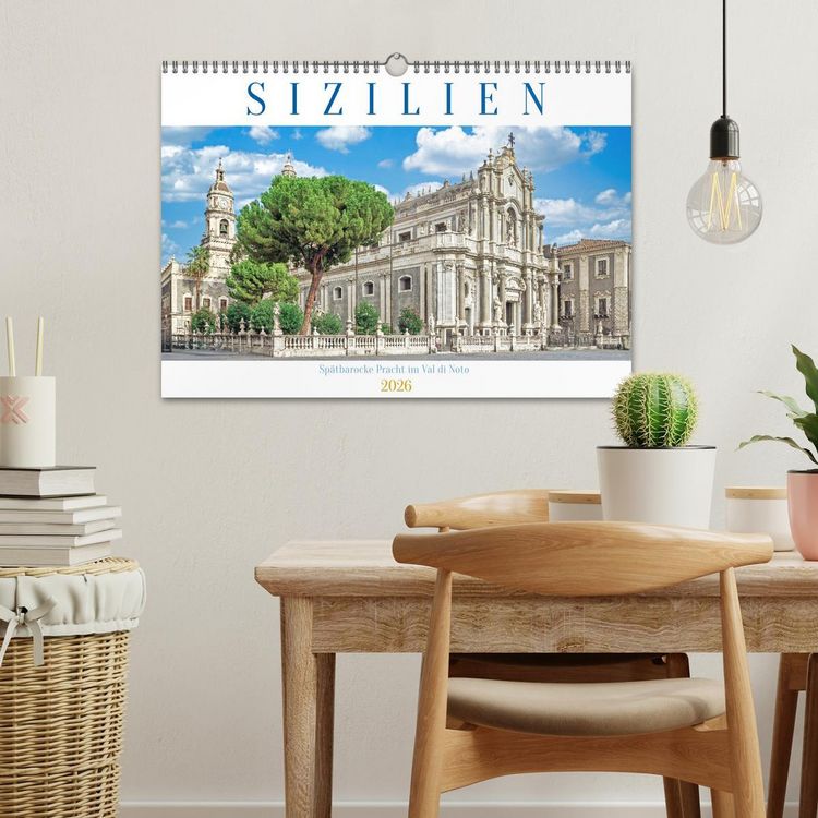 Produktbild: Sizilien - Sp&auml;tbarocke Pracht im Val di Noto (Wandkalender 2026 DIN A3 quer), CALVENDO Monatskalender