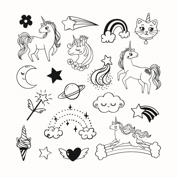 Produktbild: ALADINE - Kinder Stempel Funny Einhorn