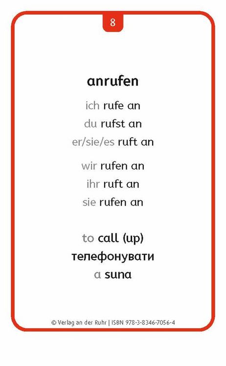 Produktbild: Verben: Set 2 - Deutsch, Englisch, Ukrainisch und Rum&auml;nisch